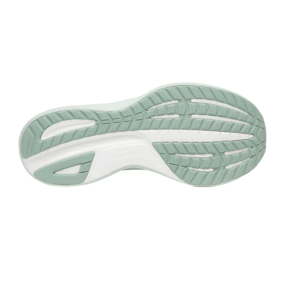 Cushioned Toe plyometric training Saucony Women's Ride 18 Running Shoes in Fog/Mist AW25