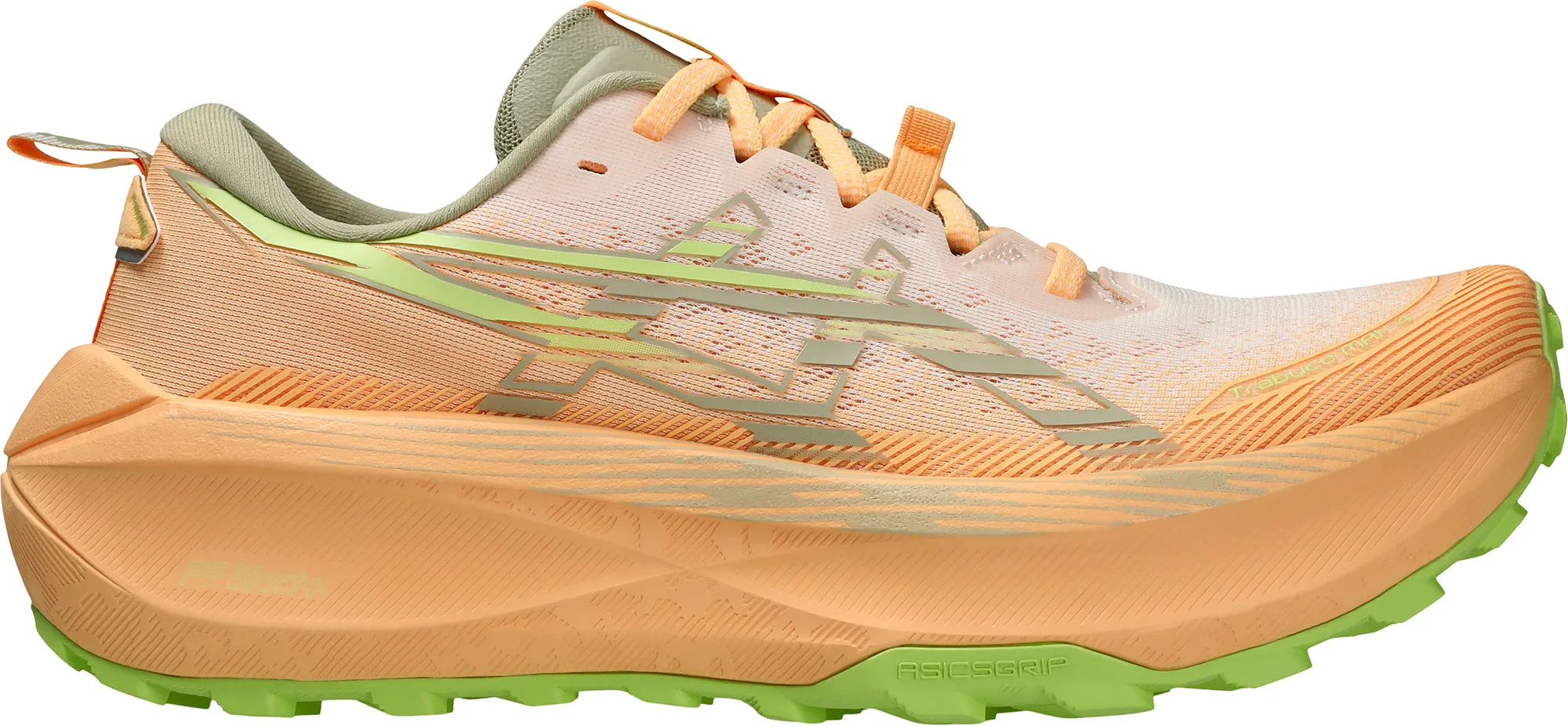 Soft lining offers a smooth feel during active wear Engineered to keep you grounded during lateral movements Asics Trabuco Max 4 Mens Trail Running Shoes - Orange