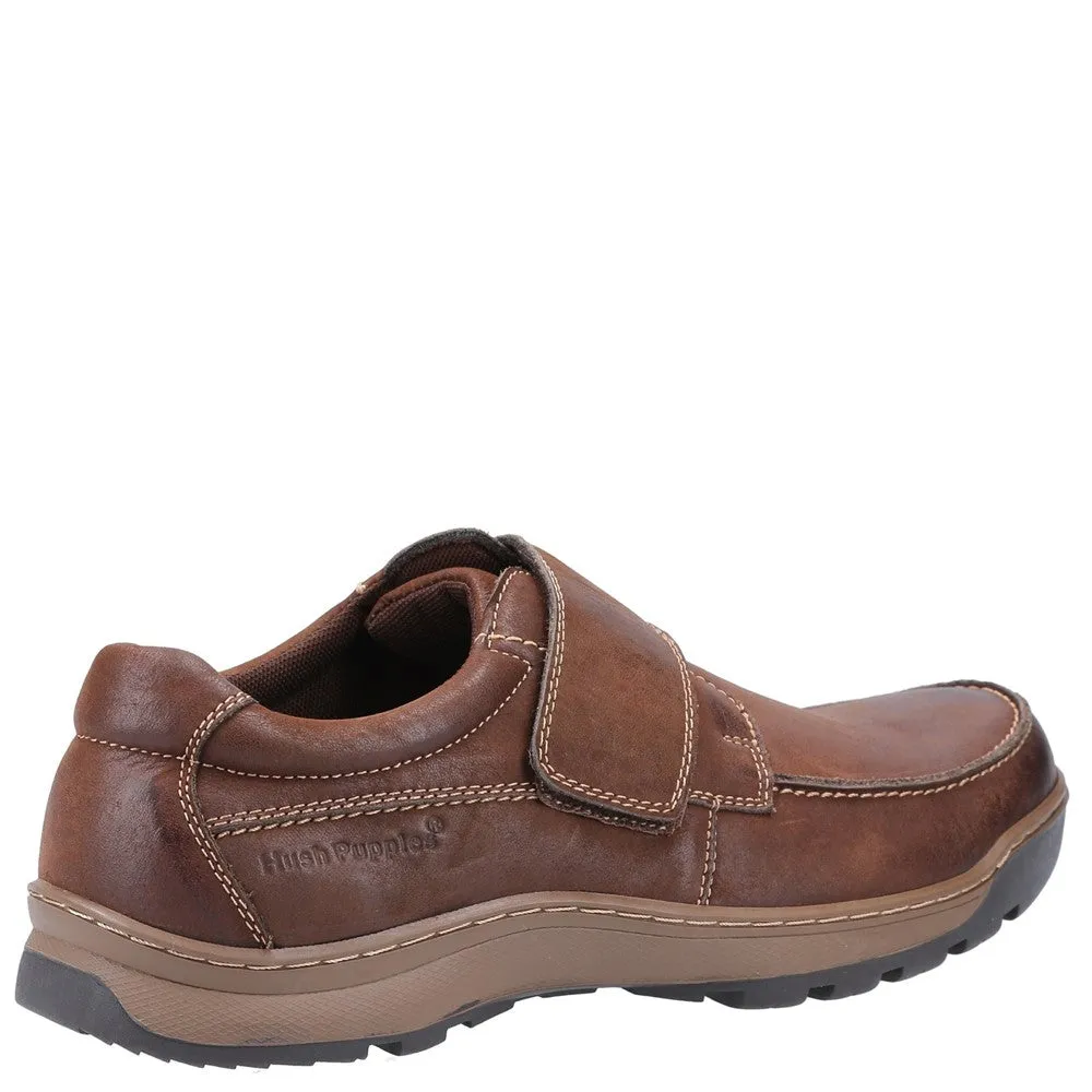 Brown Casper Touch Fastening Shoes All Day Slip-On Ease