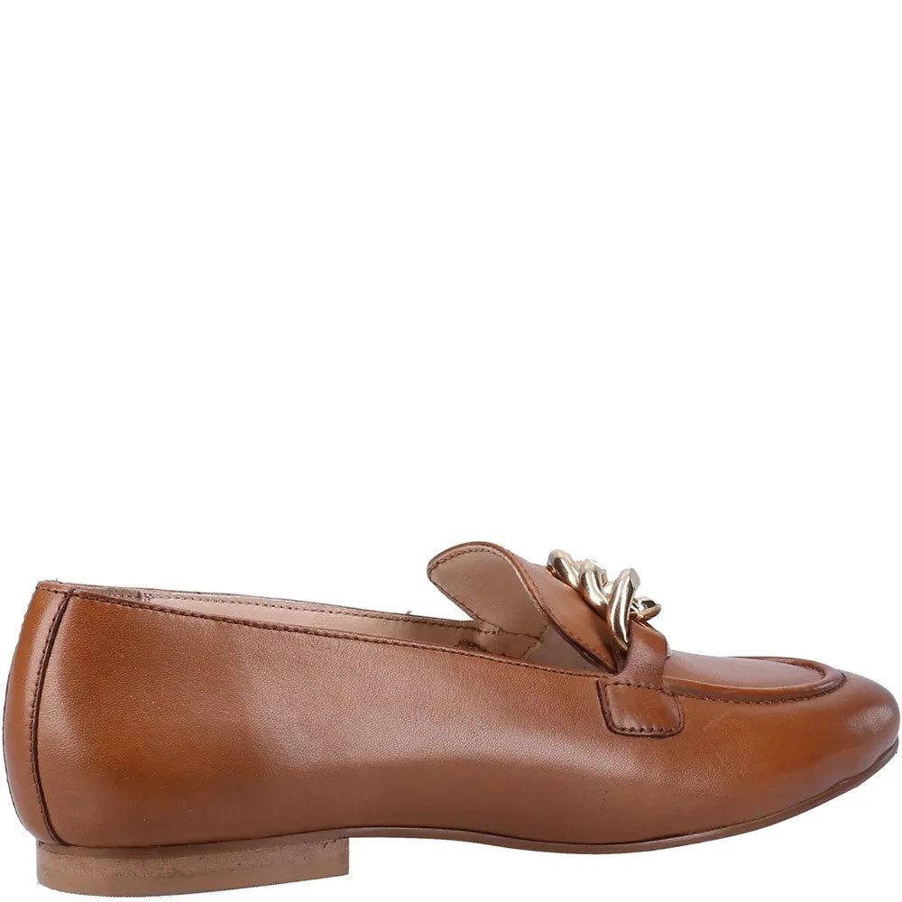 Tan Harper Chain Loafers Walking Comfort