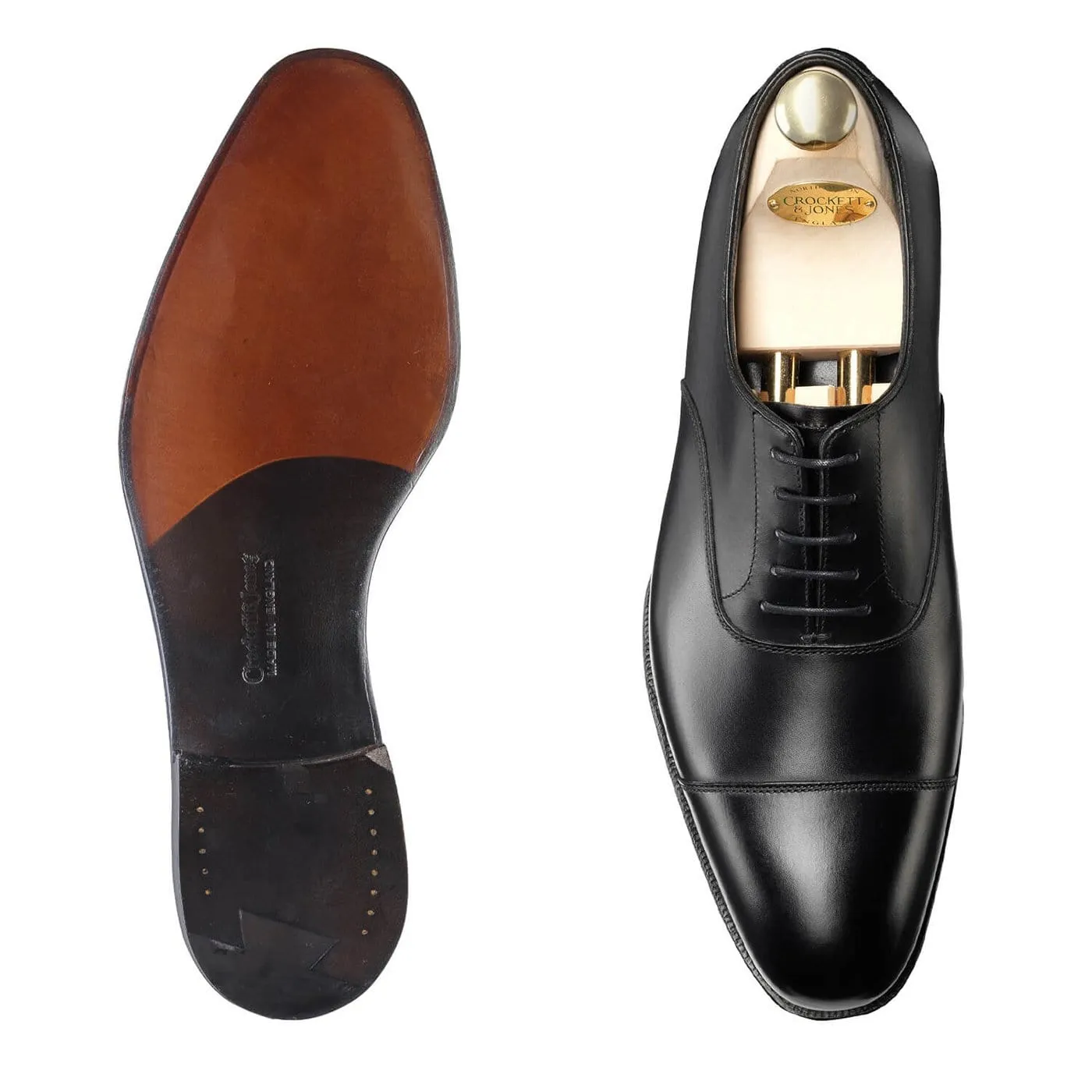 Audley Black Calf Chic Leather Look