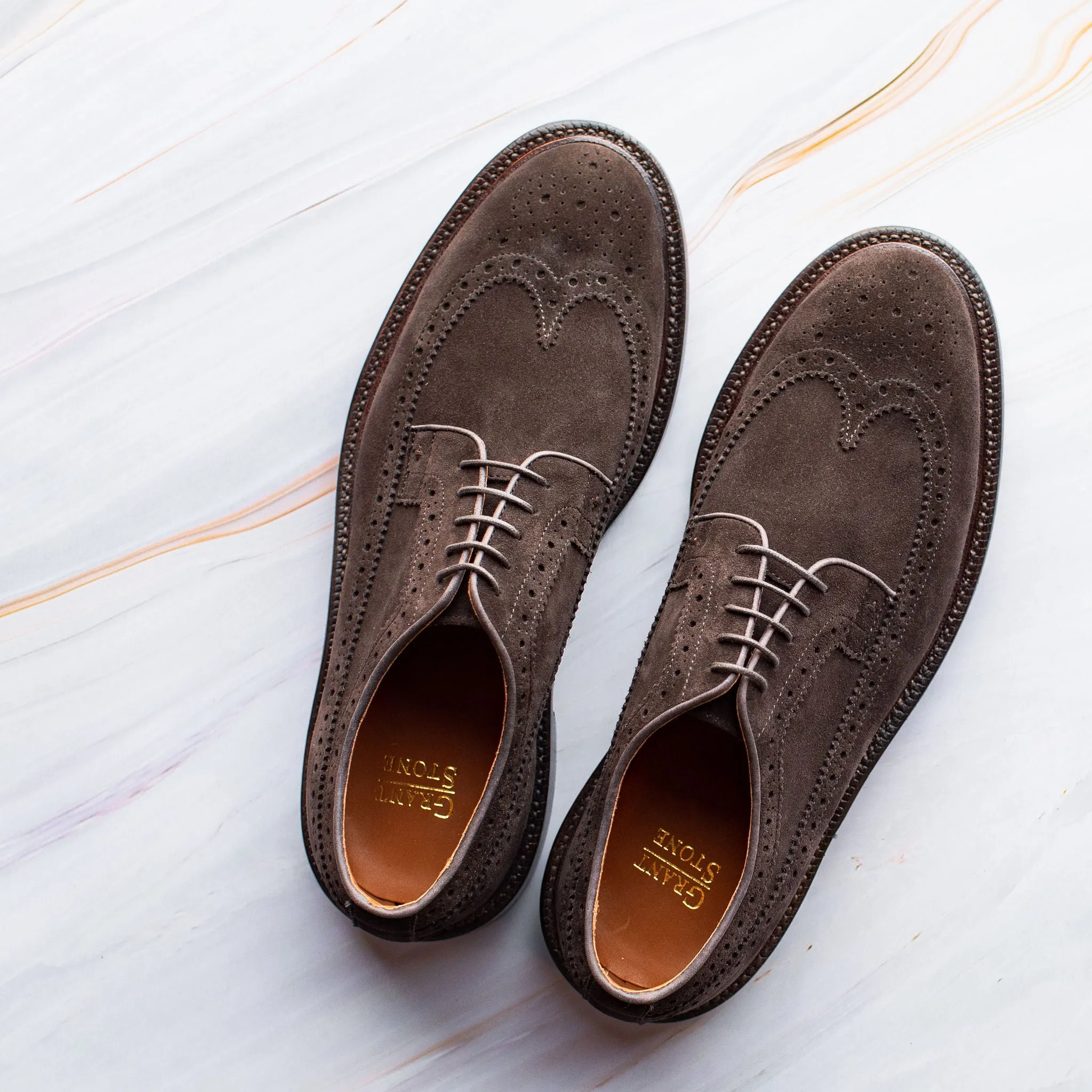Longwing - Espresso Suede Breathable Design Street Chic