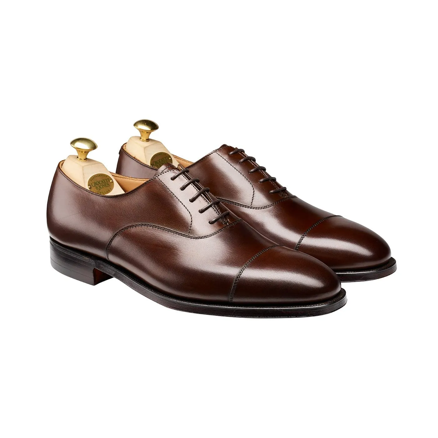Simple Leather Classic Business Connaught Dark Brown Burnished Calf