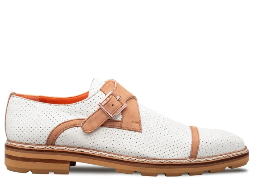 Style: Alari Monkstrap Bone/Cognac Trendy Footwear Sturdy Made