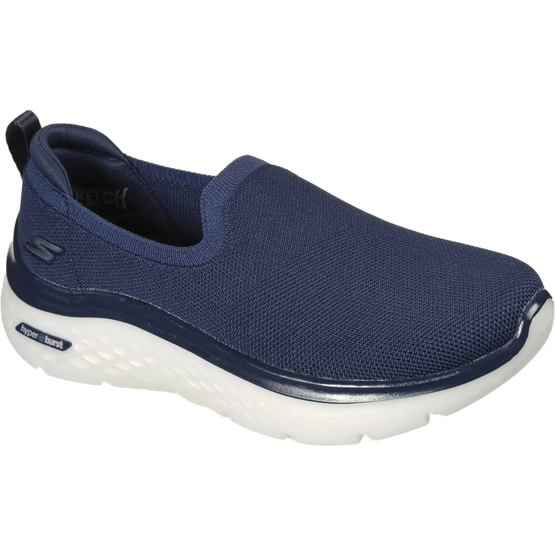 Foot Protection Skechers GoWalk Hyper Burst Slip On Womens Walking Shoes - Navy