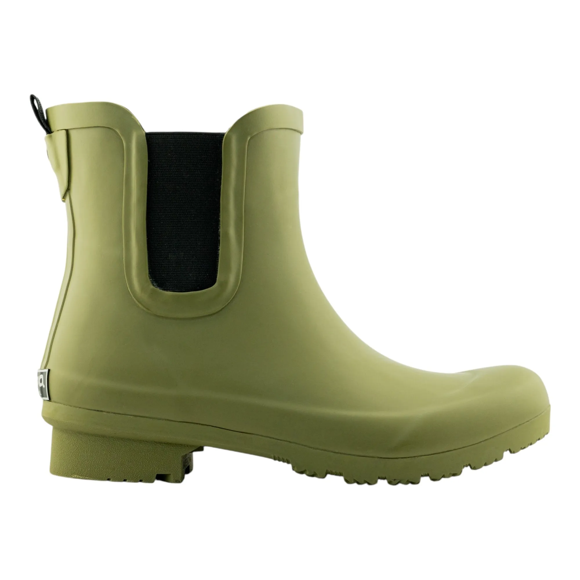 Chelsea Matte Olive Women's Rain Boots Style Icon