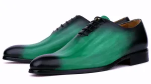 Benson Wholecut Custom Patina Green Stylish Comfort Modern Classic