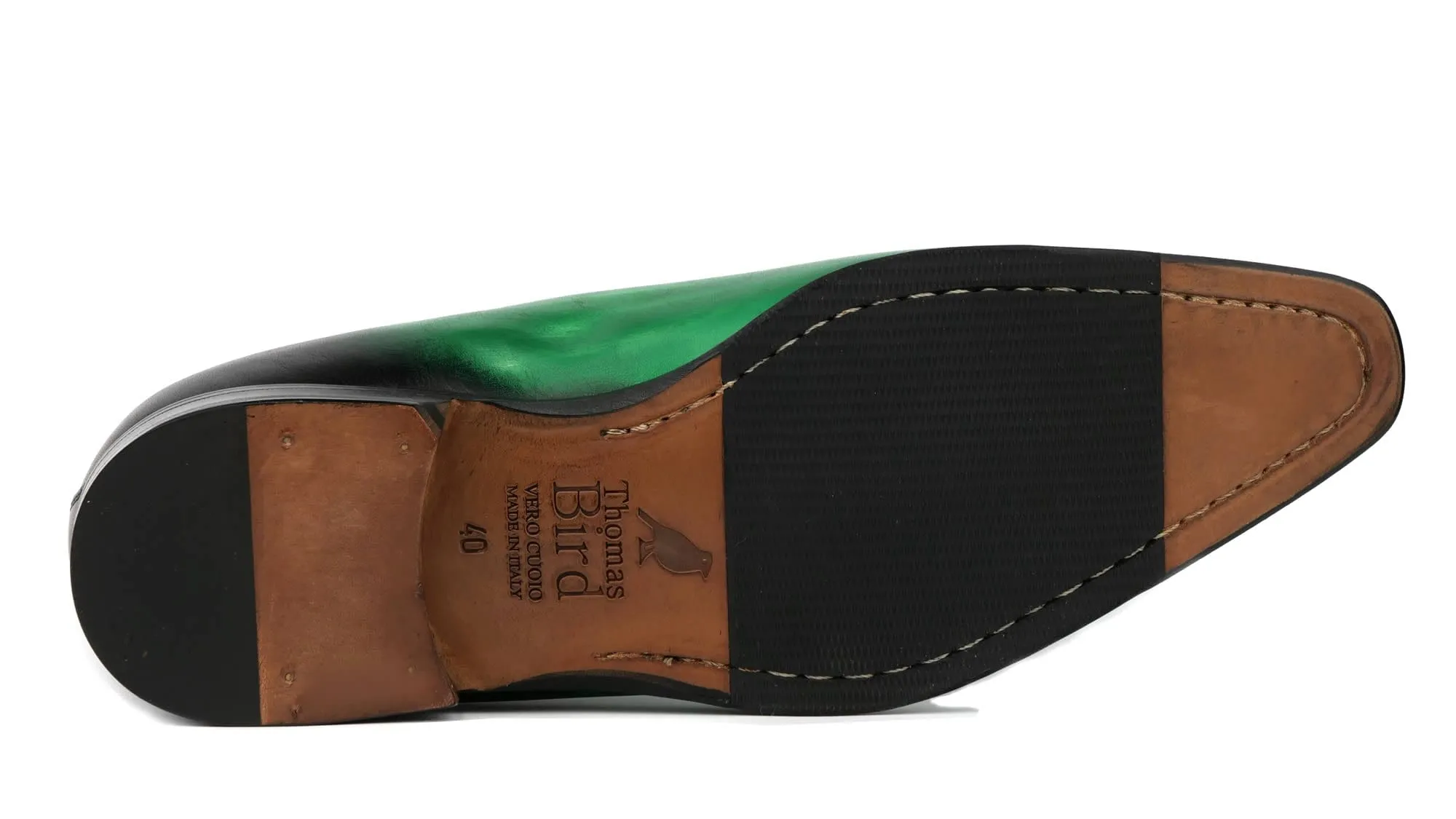 Benson Wholecut Custom Patina Green Weekend Look