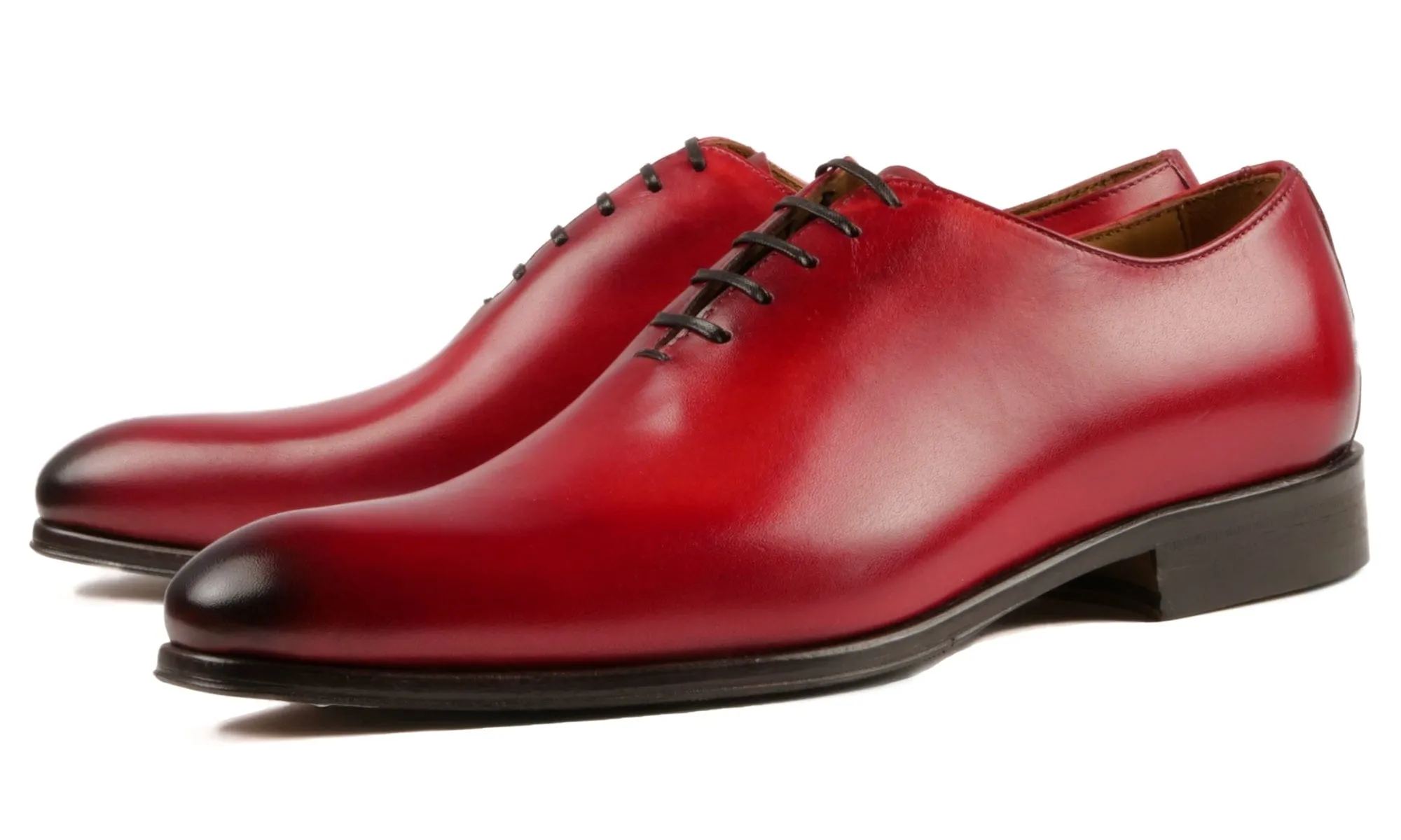 Benson Wholecut Oxford Scarlet Red Sharp Step