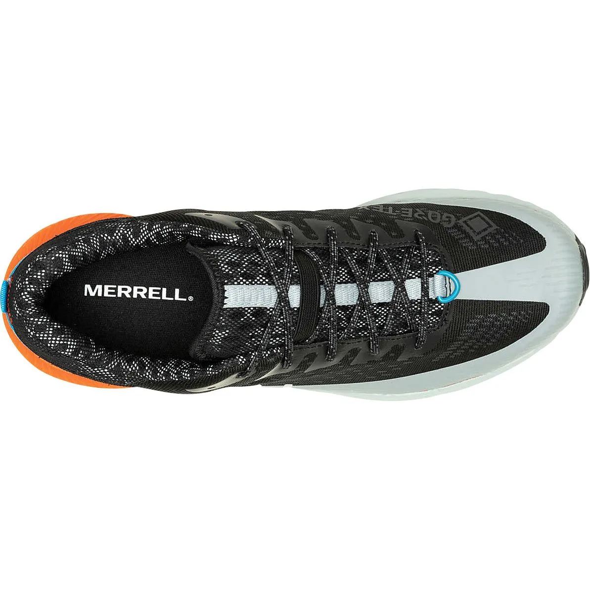 Merrell Agility Peak 5 GORE-TEX Mens Trail Running Shoes - Black Power Steps Quick Transition