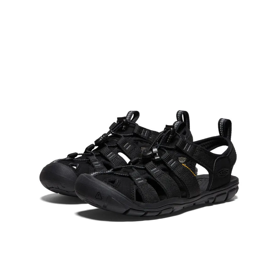 Heel Locking Women's Clearwater CNX Sandal  |  Black/Black