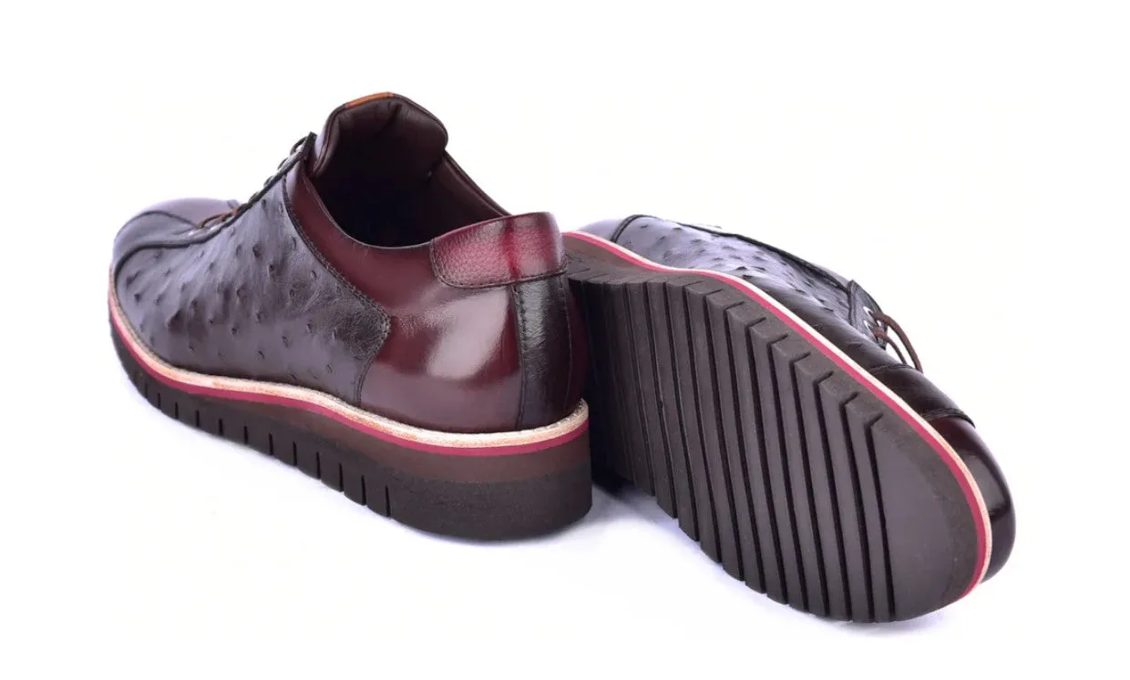 Style: 4005-Brown Ostrich Track Run