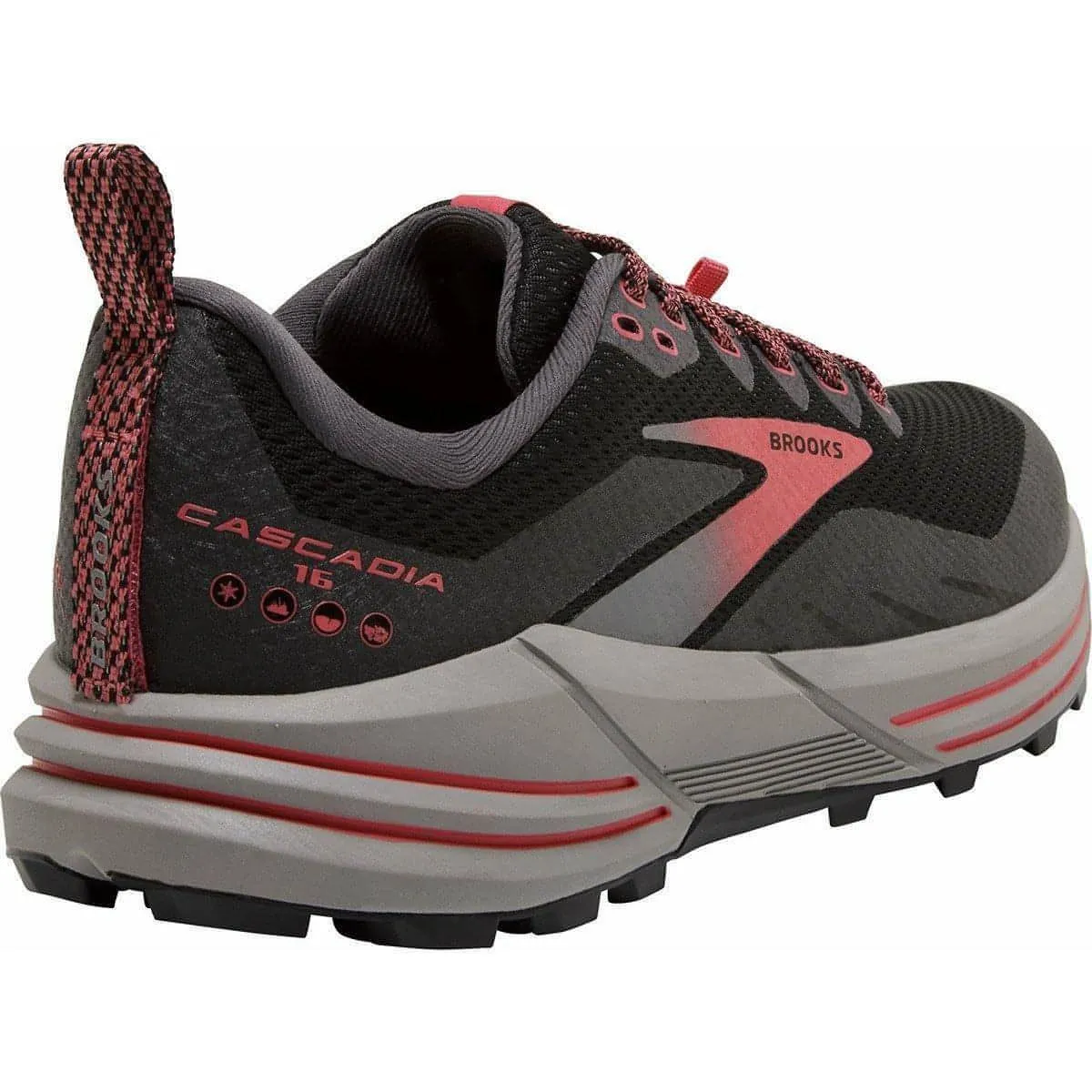 Training Habit Stretch Ready Brooks Cascadia 16 GORE-TEX Womens Trail Running Shoes - Black
