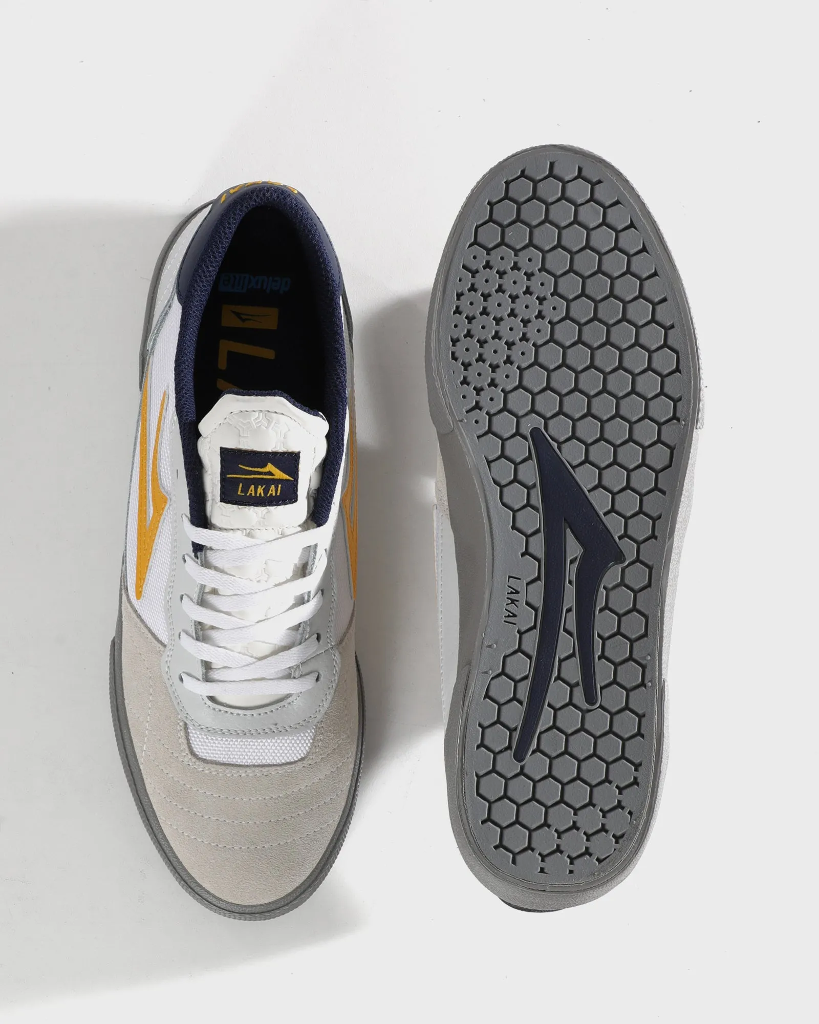 Cambridge - White/Yellow Suede Energy Rise Wave Flow