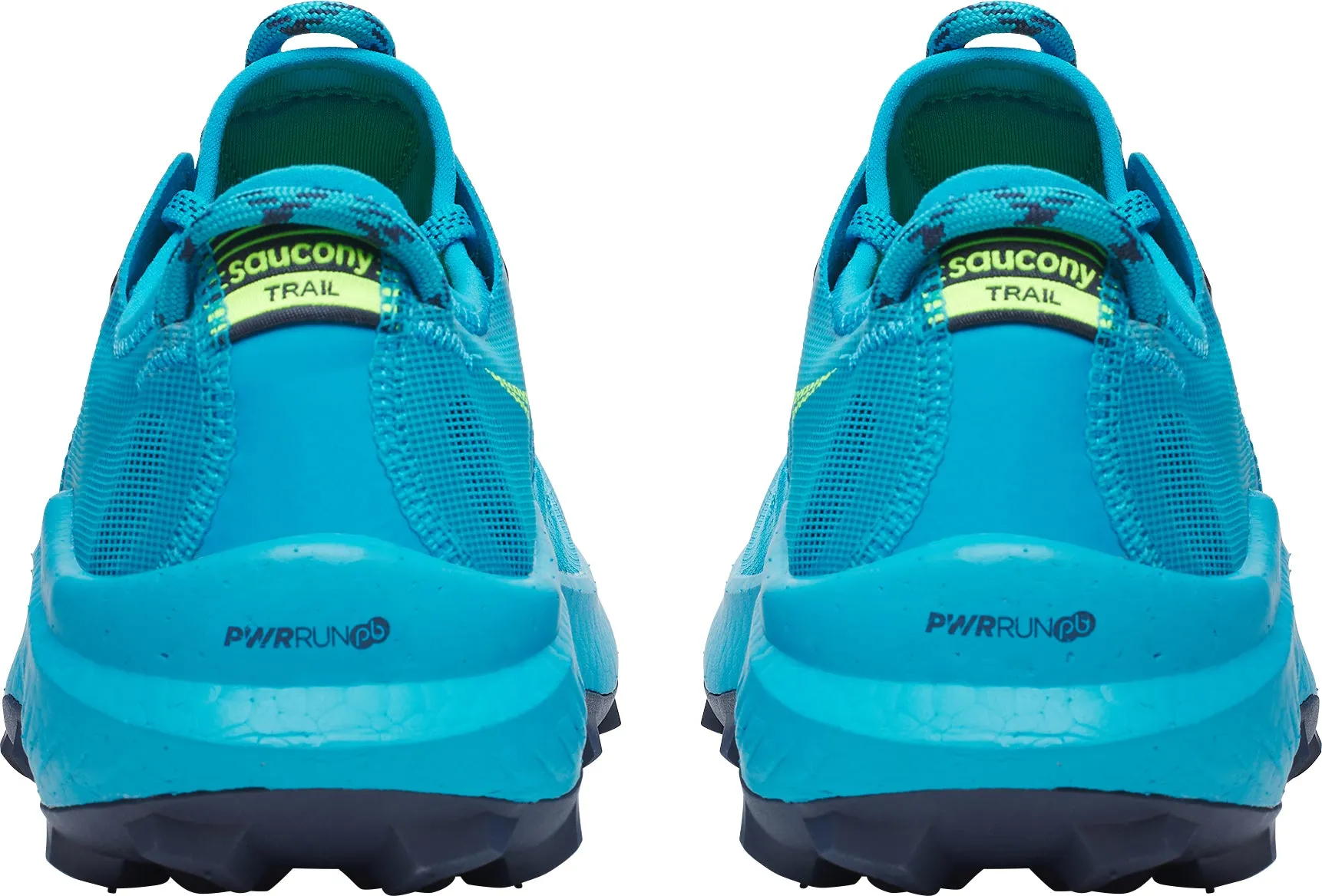 Saucony Endorphin Rift Womens Trail Running Shoes - Blue Padded top line softens collar contact with ankle Cushioned heel
