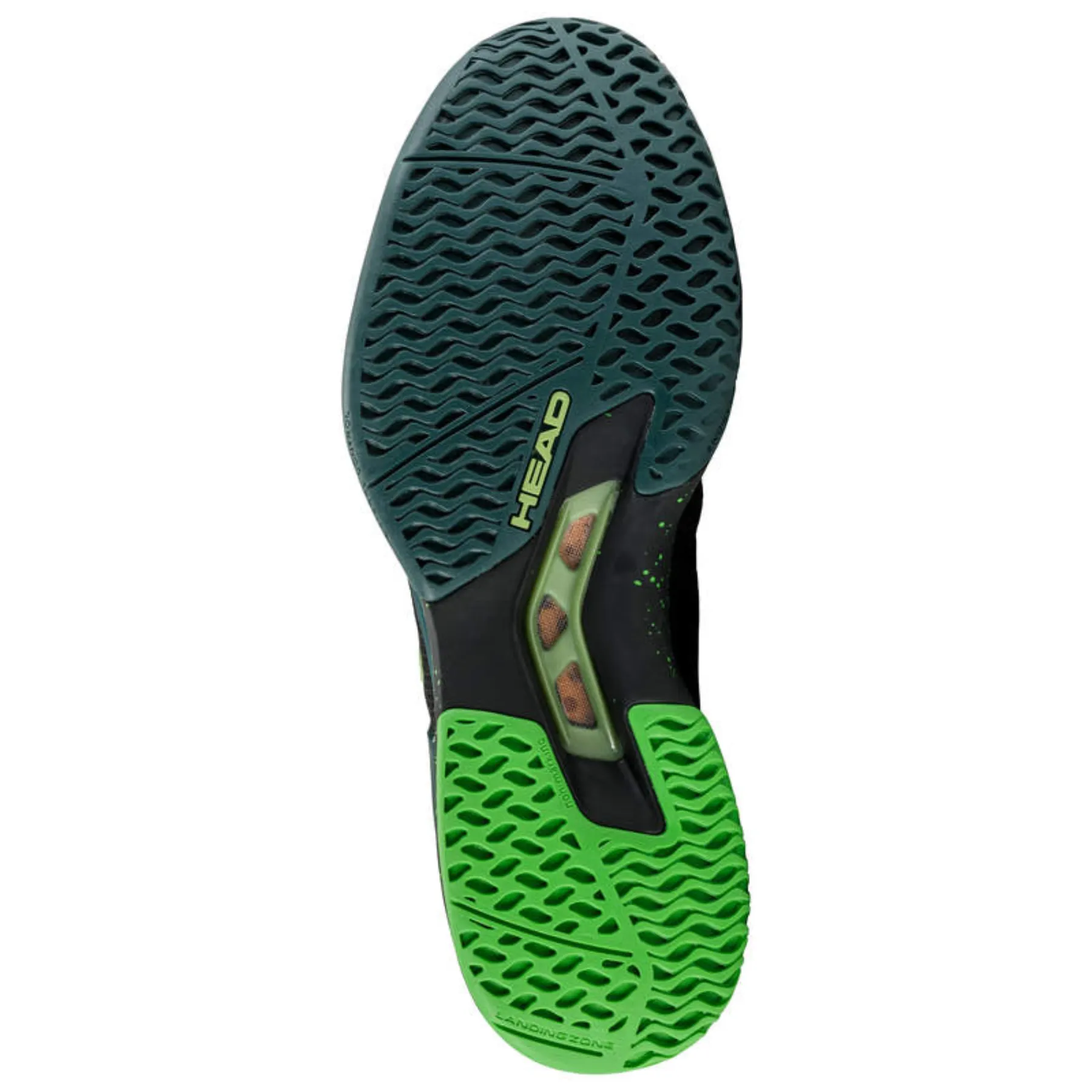 Head Sprint Pro 3.5 SF Men Tennis Shoes - Black Forest Green Functional Fit