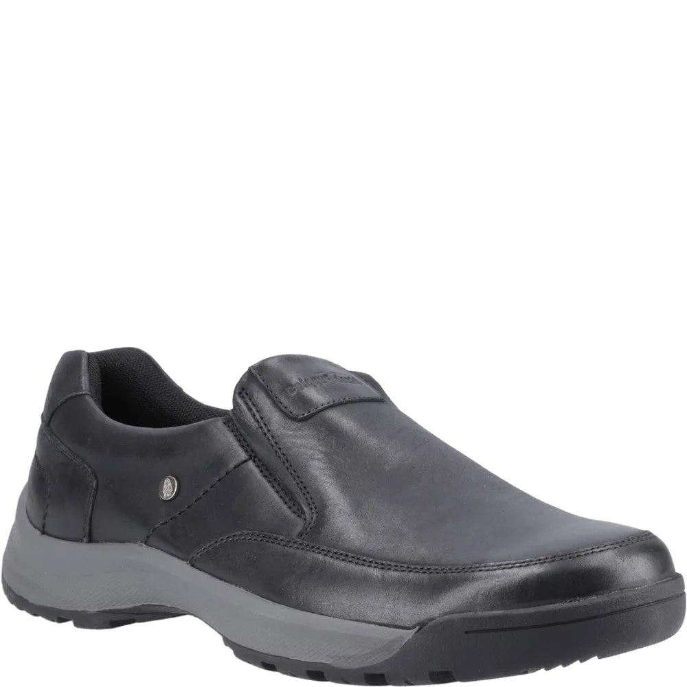 Compact Modern Look Black Vaun Slip On Shoes