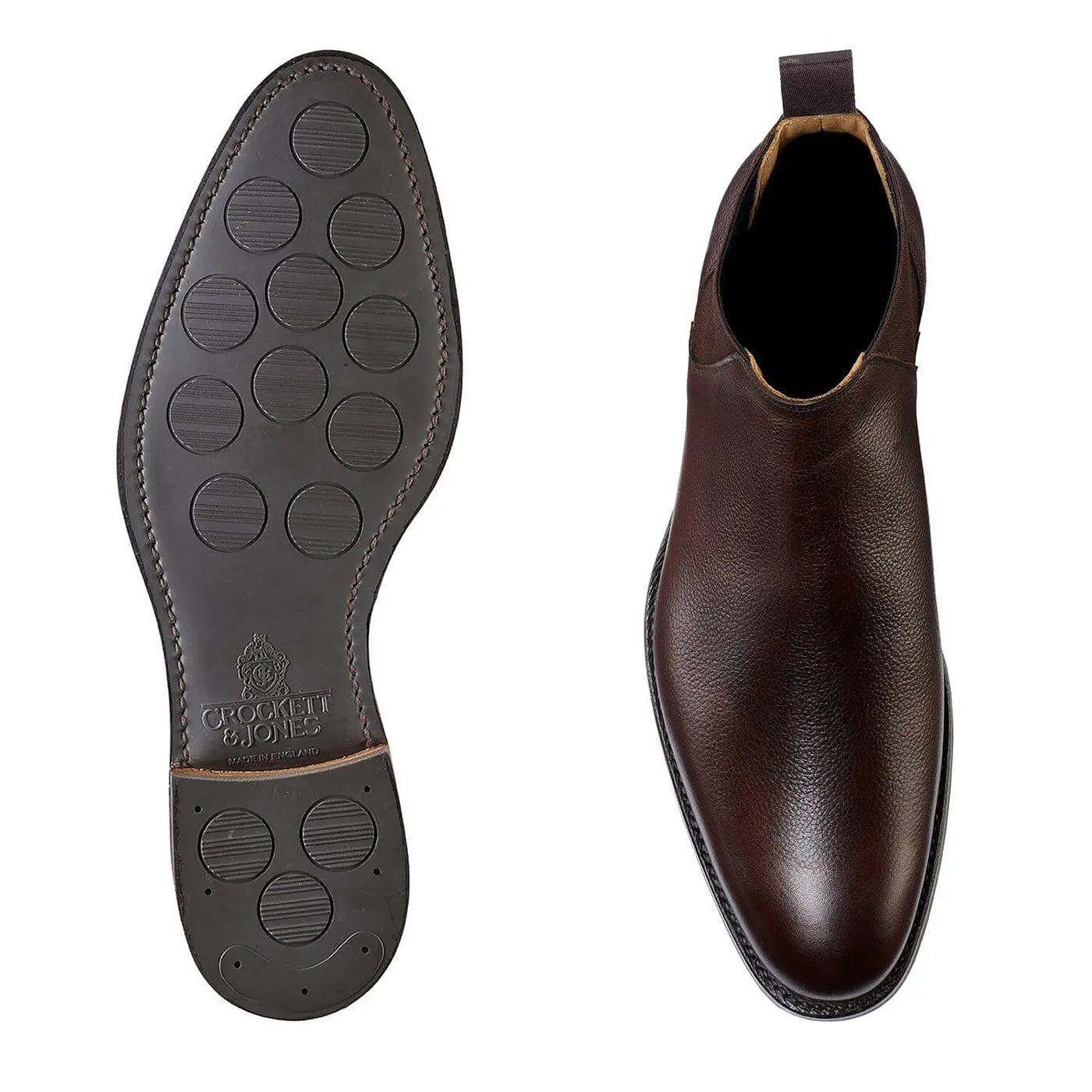 Cranton Dark Brown Pebble Grain Modern Style Winter Ready Look
