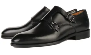 Chisel Shape Height Gain Ashcroft Monk Strap Black