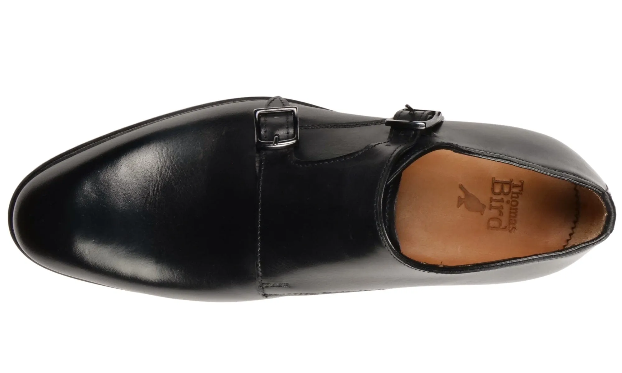 Narrow Shape Ashcroft Monk Strap Black