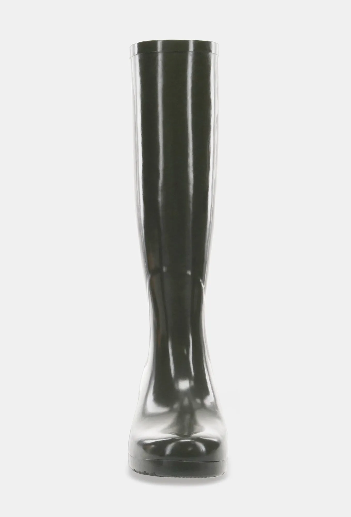 GLOSS TALL RAIN BOOT - OLIVE Weather Guard Fit Walking Flex