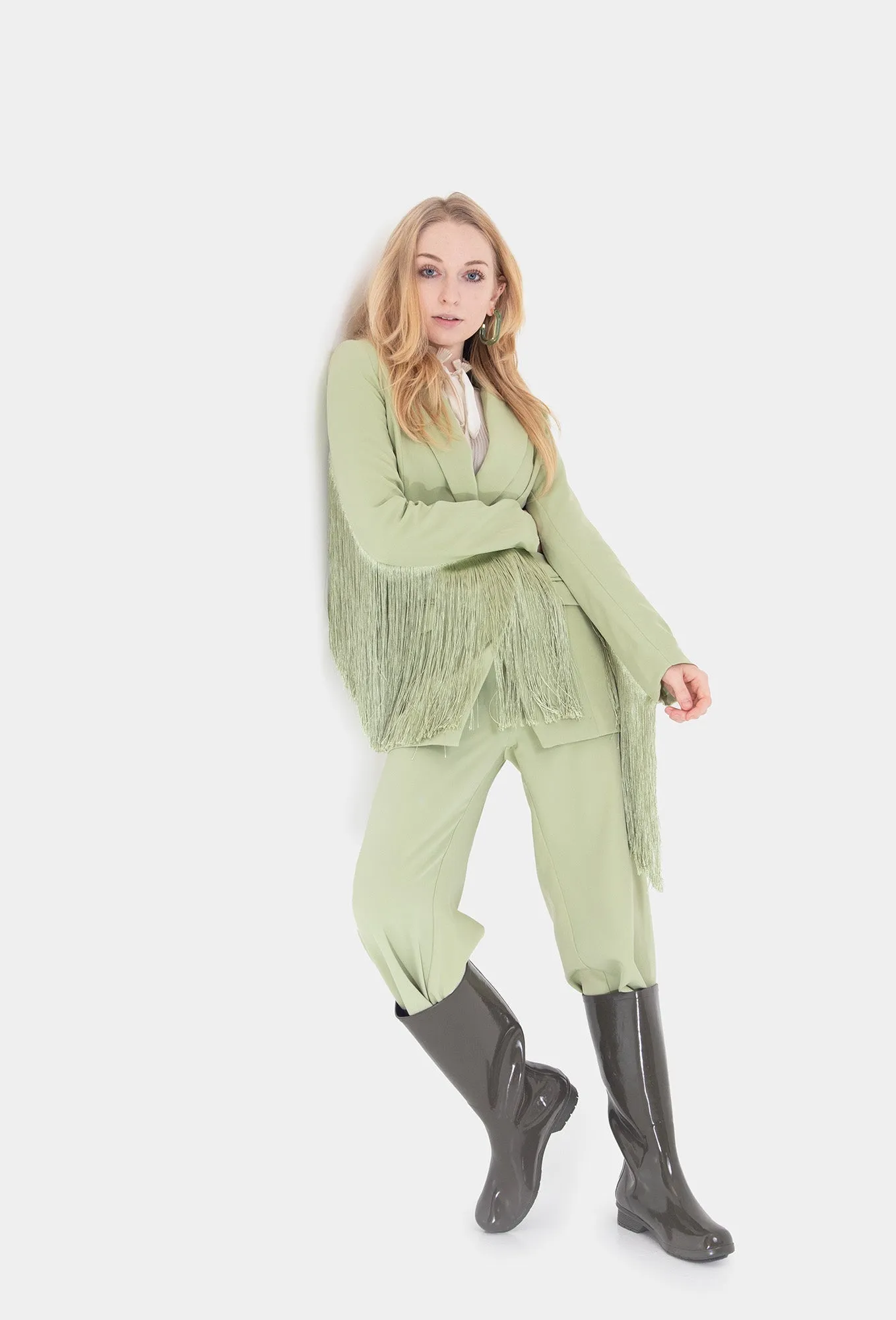 GLOSS TALL RAIN BOOT - OLIVE Practical Wear