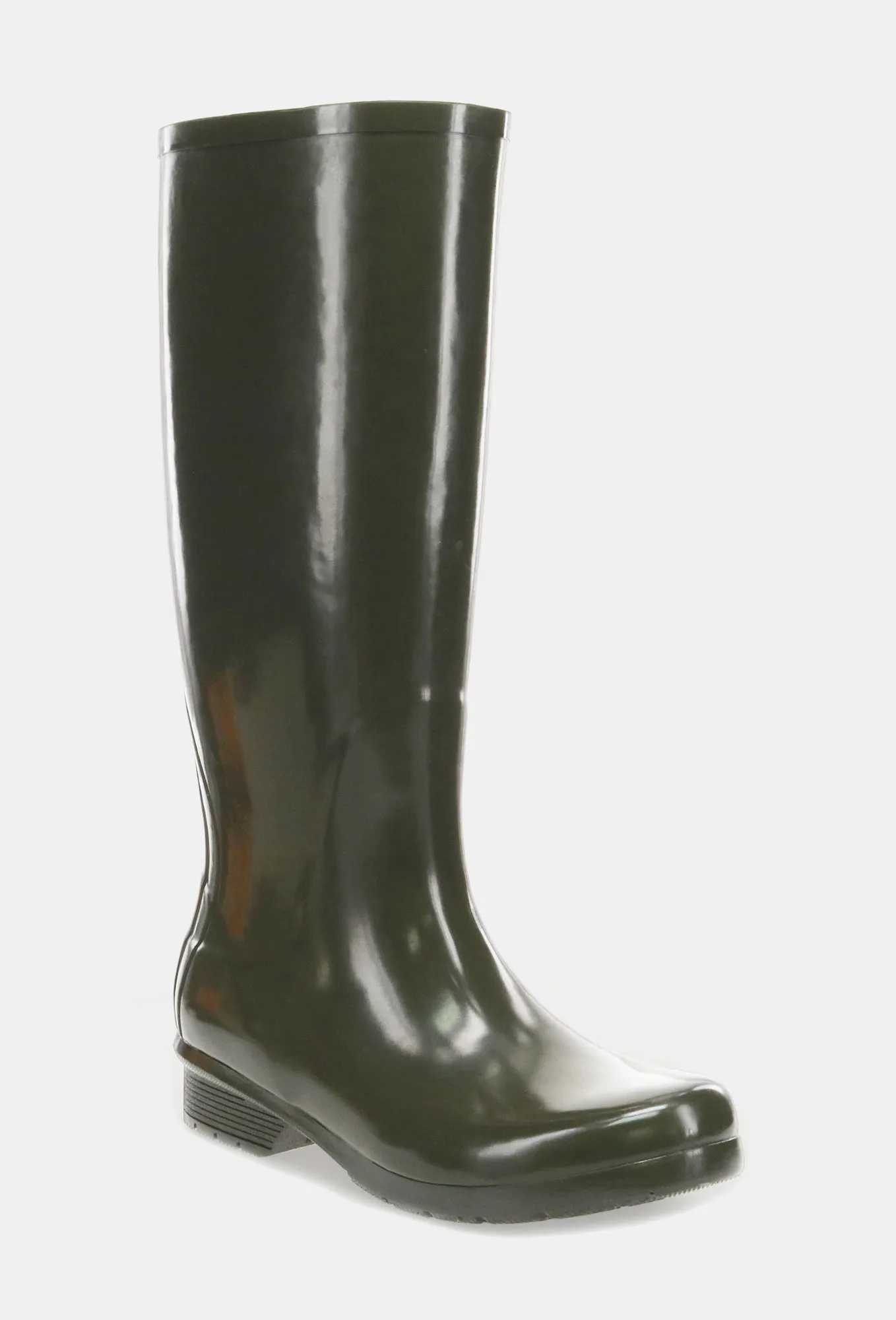 Weatherproof Footwear GLOSS TALL RAIN BOOT - OLIVE