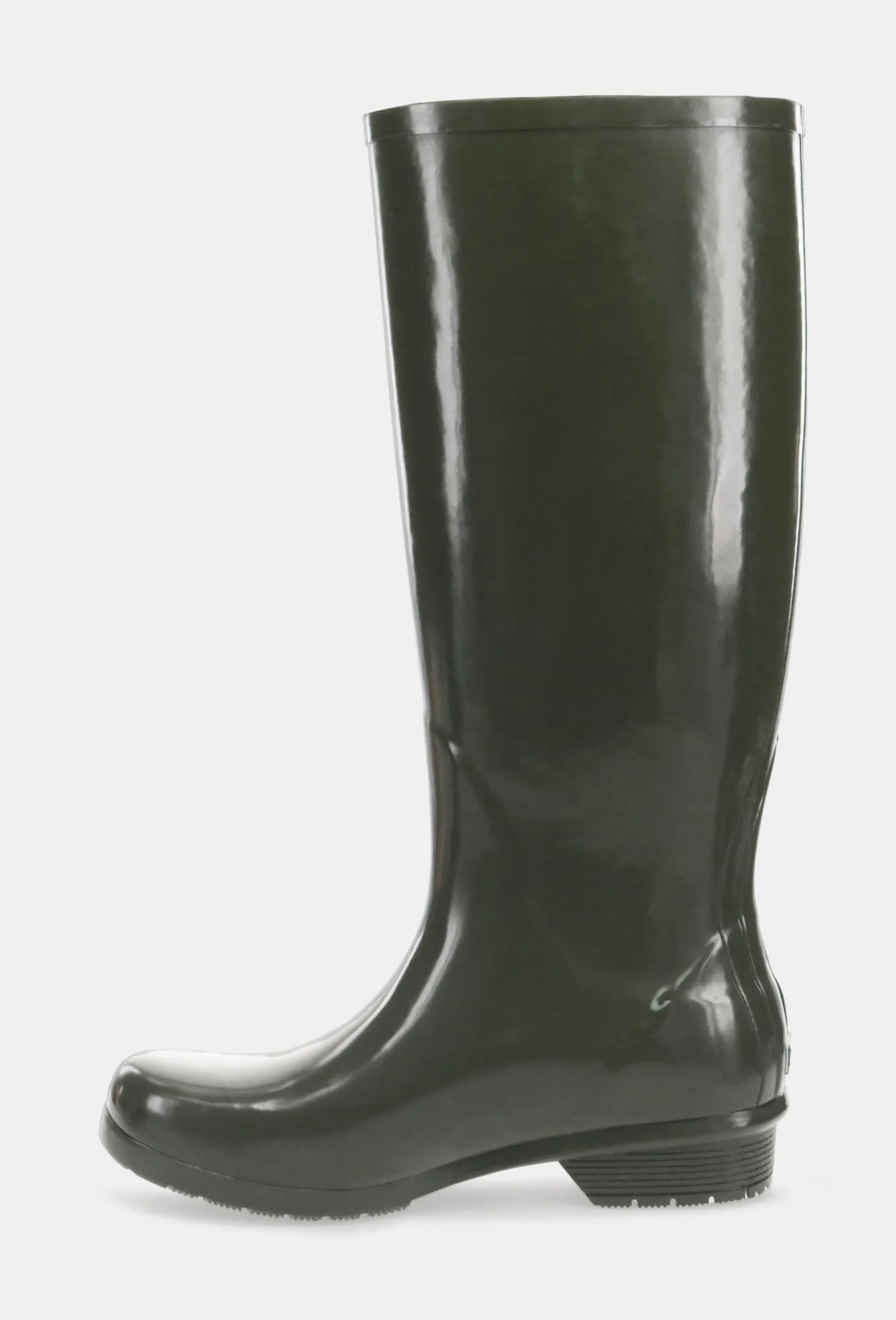 GLOSS TALL RAIN BOOT - OLIVE Travel Ready Boots Urban Style