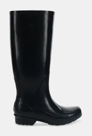 Easy Walk GLOSS TALL RAIN BOOT - BLACK