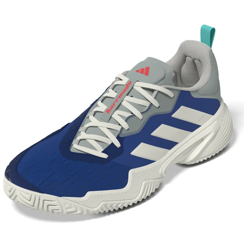 Mesh Upper Adidas Barricade Womens Tennis Shoes - Royale Blue / White