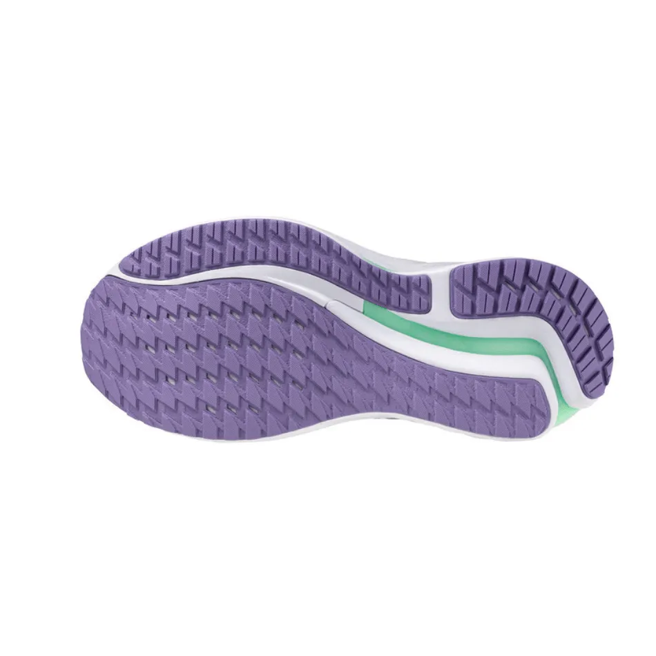 Mizuno Women's Wave Inspire 21 Running Shoes in Tradewinds/White/Neo Mint SS25 adaptable shoes