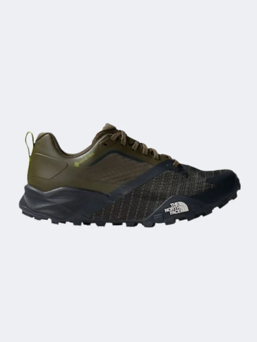 Nature Trek Ultimate Trek The North Face Offtrail Goretex Men Hiking Shoes Taupe Green/Grey