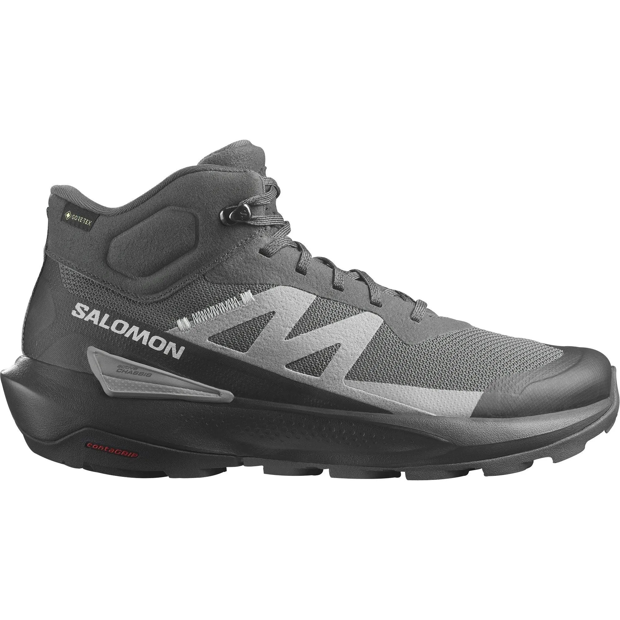 Salomon Elixir Activ Mid GORE-TEX Mens Walking Shoes - Grey Adventure Essentials Nature Trek