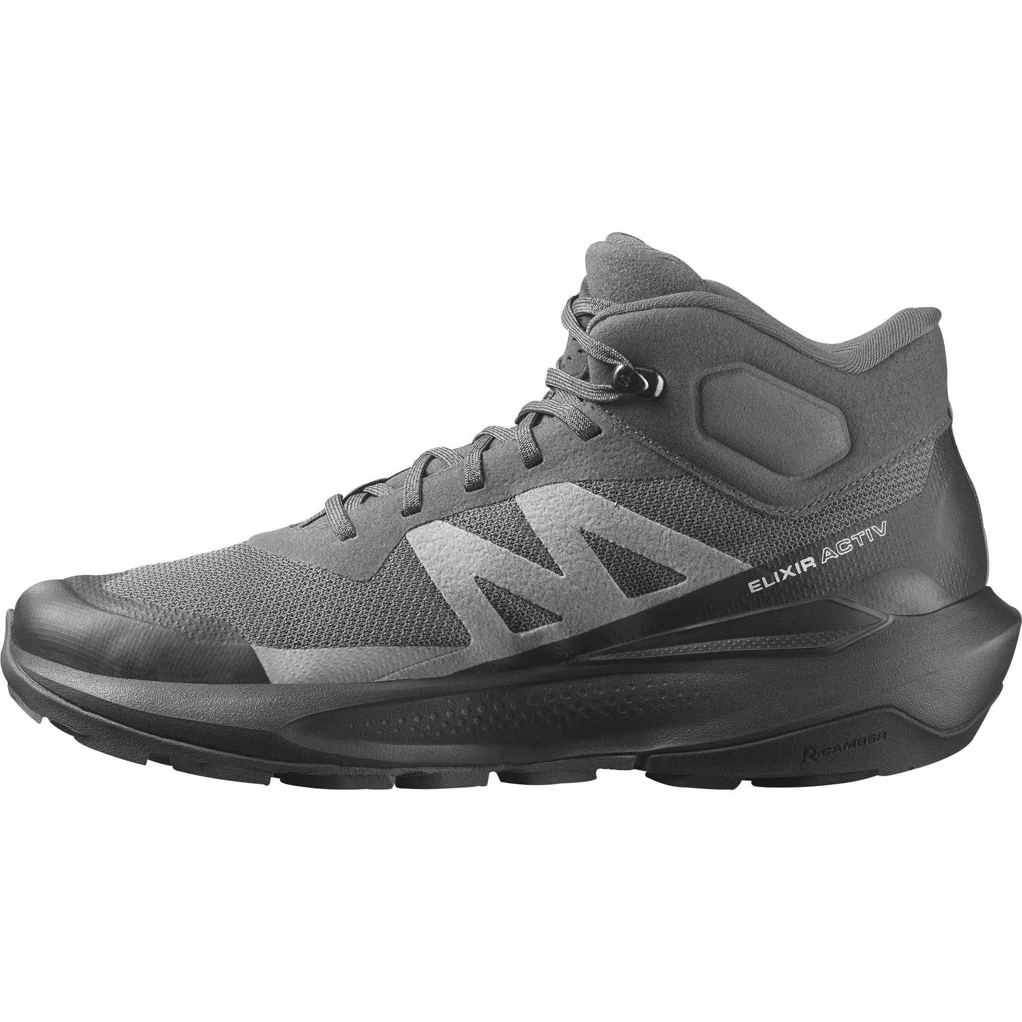 Heavy Impact Support Salomon Elixir Activ Mid GORE-TEX Mens Walking Shoes - Grey