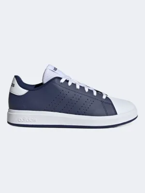 London Cool Shock absorption Adidas Advantage Base 2.0 Gs-Boys Sportswear Shoes Dark Blue/White/Grey