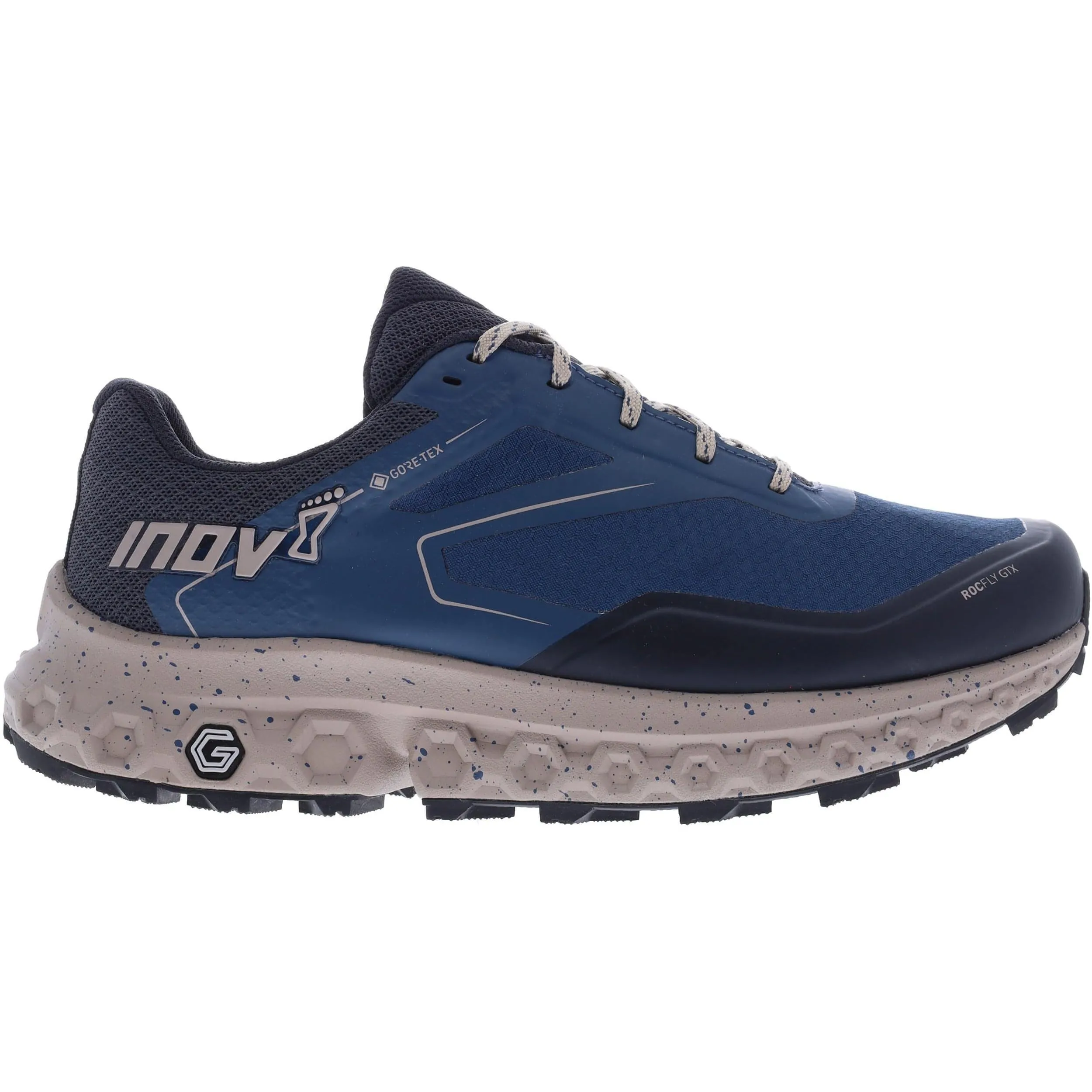 forest trek trekking Inov8 RocFly G 350 GORE-TEX Mens Walking Shoes - Navy