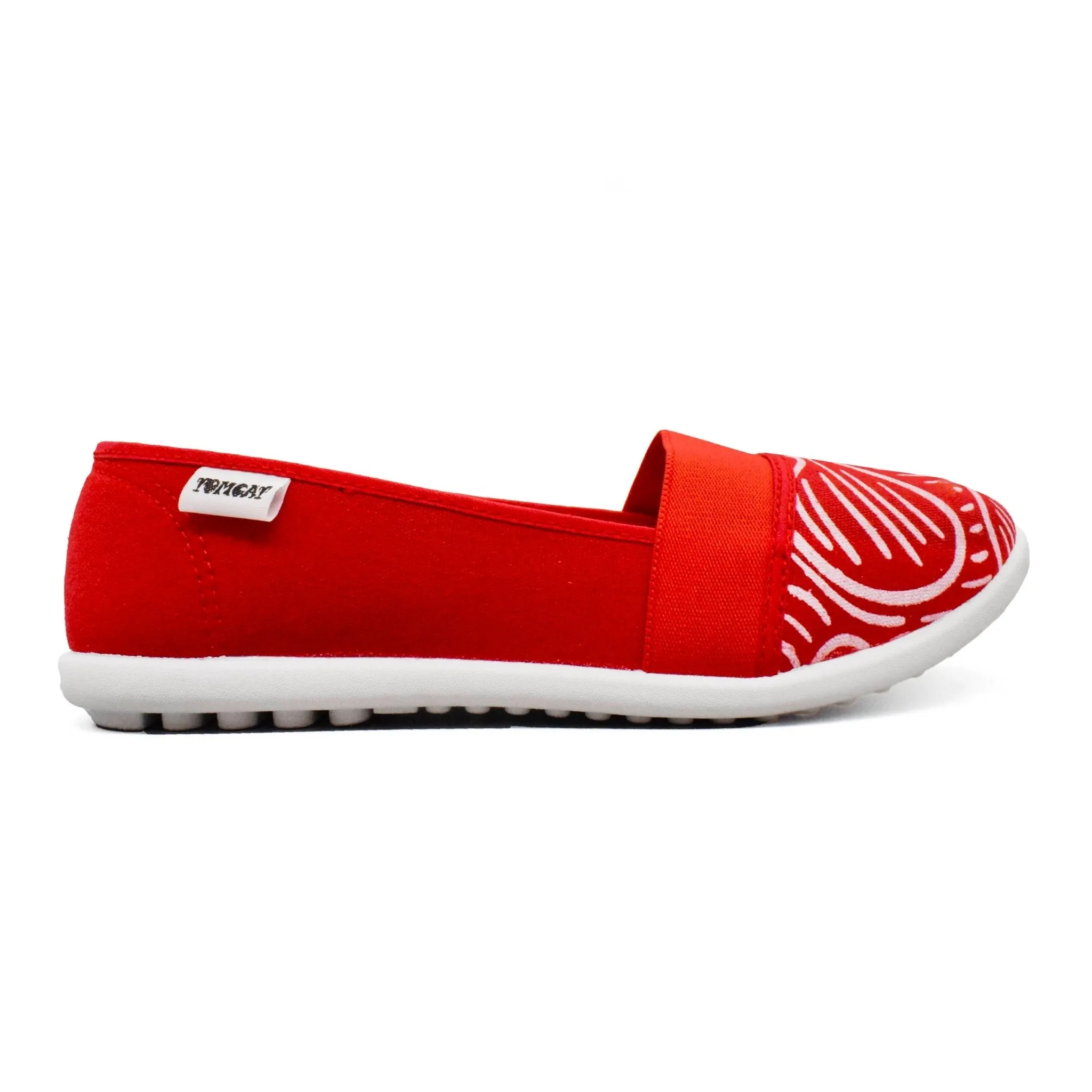 Comfortable to wear Tomcat Ivy Twist Canvas Shoes - Red