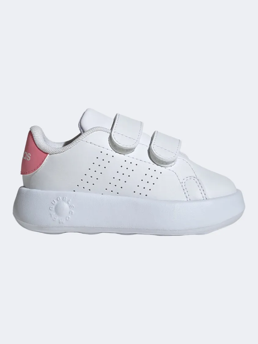 Adidas Advantage Infant-Girls Sportswear Shoes White/Pink/Black Hill Tough