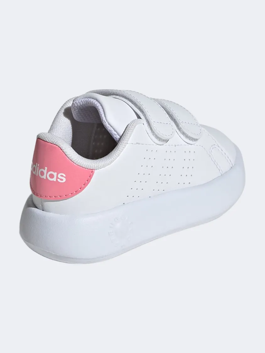 Vintage Love Bounce Edge Adidas Advantage Infant-Girls Sportswear Shoes White/Pink/Black