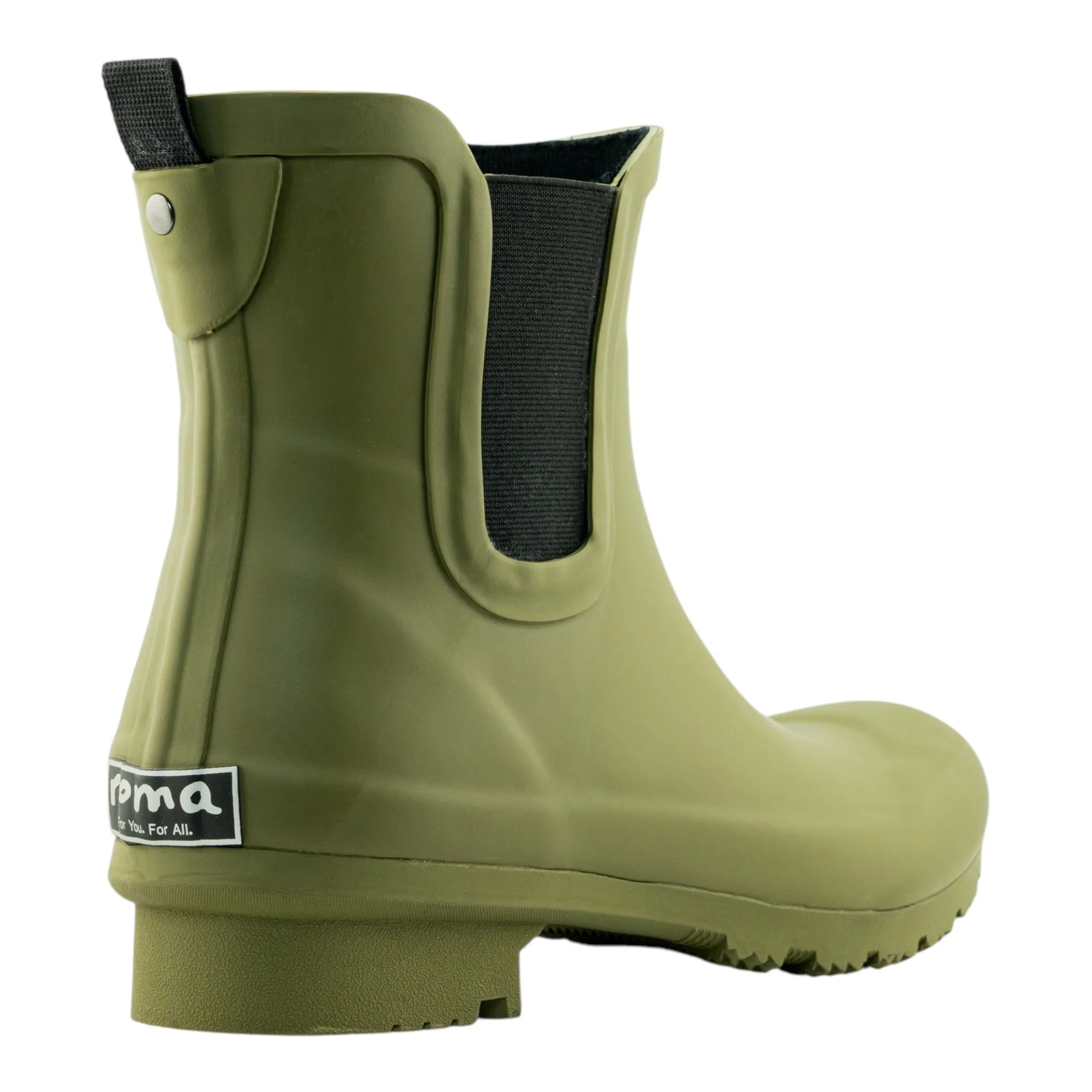 Chic Footwear Chelsea Matte Olive Women's Rain Boots
