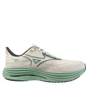 Mizuno Men's Wave Rider 29 Running Shoes in Snow White/Bistro Green/Cr??me De Menthe AW25 basketball - court running shoes