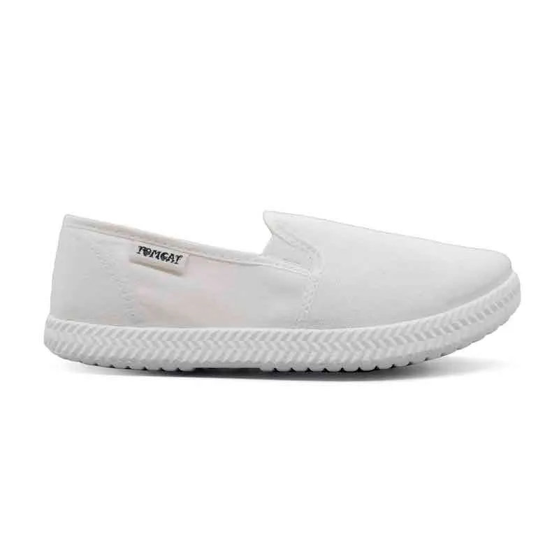 Urban Adventure Tomcat Slip On Canvas Shoes - White