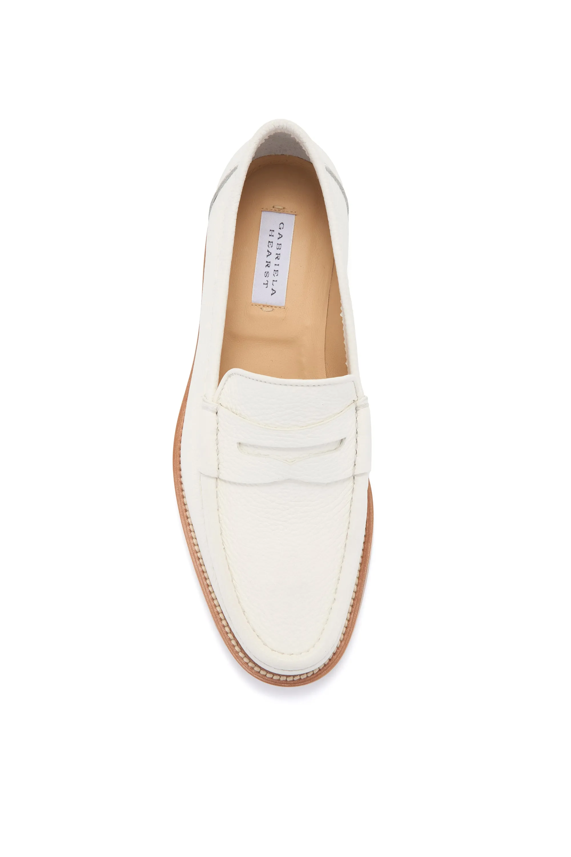 Pierre Loafer in Ivory Textured Leather Step Power True Firm