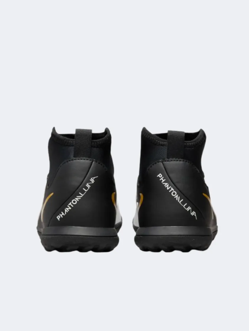 Nike Phantom Gx Ii Club Gs Boys Football Shoes White/Gold/Black Glittery kids' shoes Socks