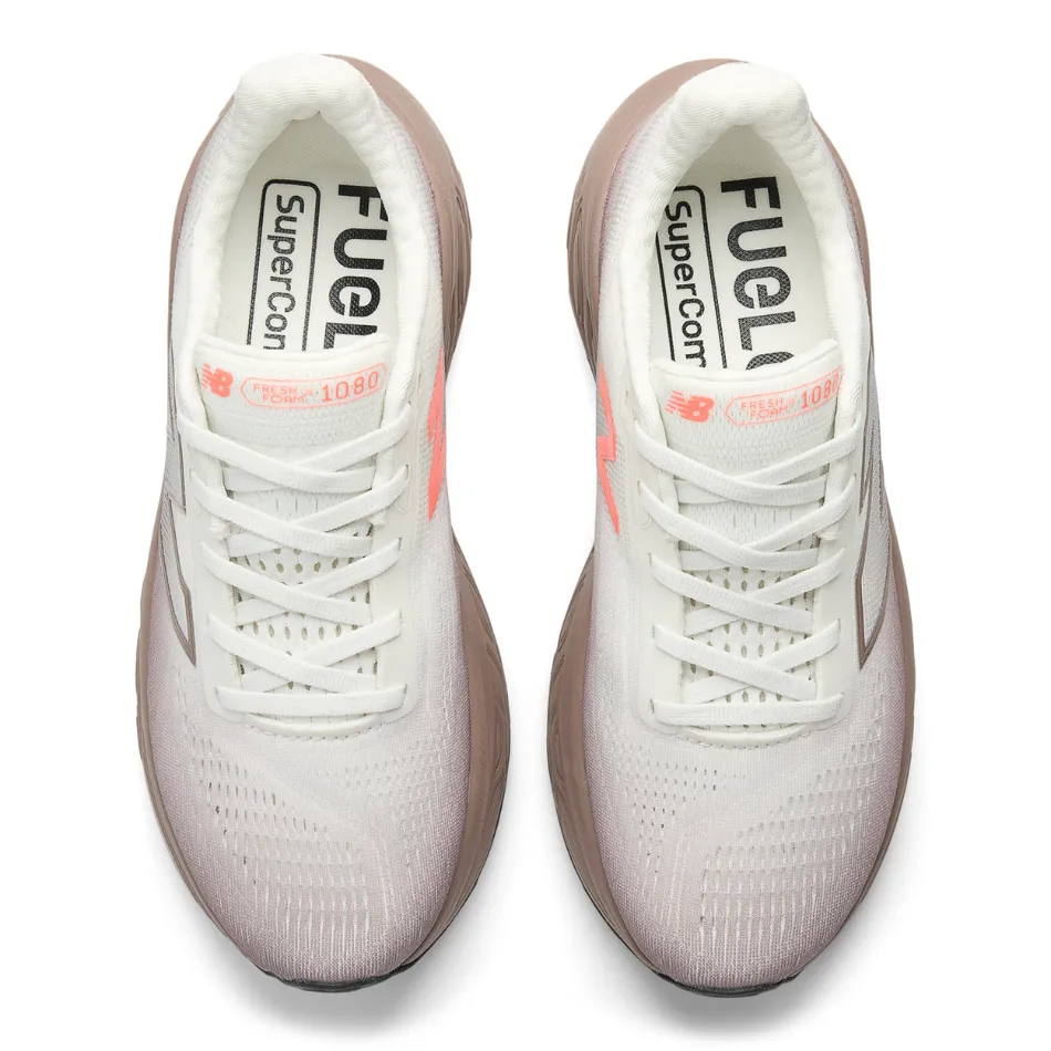 webbing - strap shoes New Balance Women's 1080 v14 Running Shoes in Earth Shadow/Reflection/Urgent Red AW25