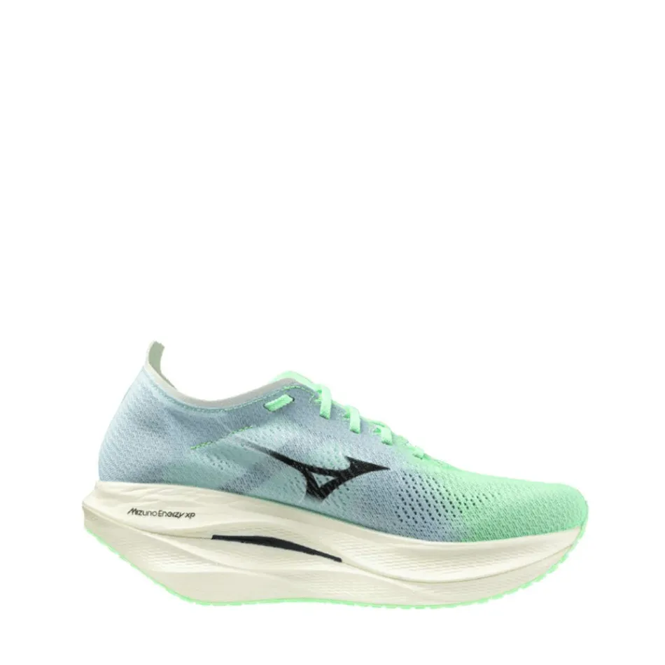 tennis shoes Mizuno Unisex Wave Rebellion Pro 3 Running Shoes in Neo Mint/Black/Hint of Mint SS25