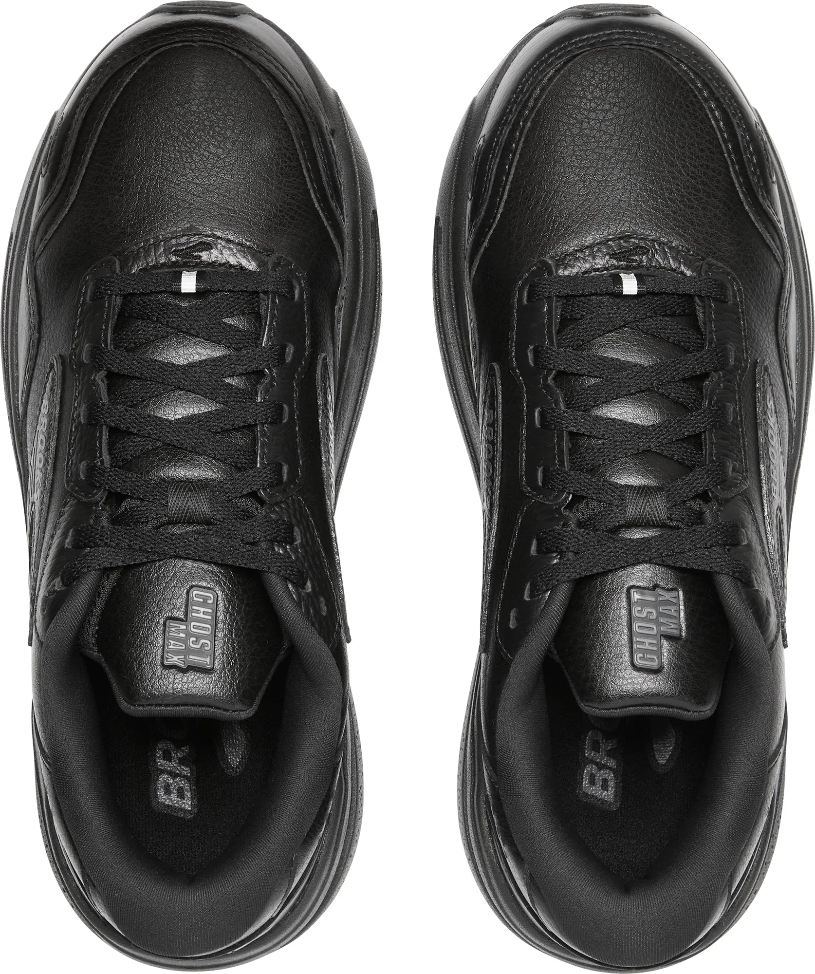Secure Hold Brooks Ghost Max L Womens Walking Shoes - Black