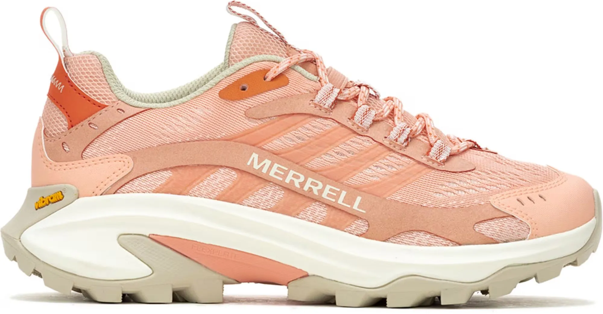 Reinforced Seams Merrell Moab Speed 2 Womens Walking Shoes - Orange