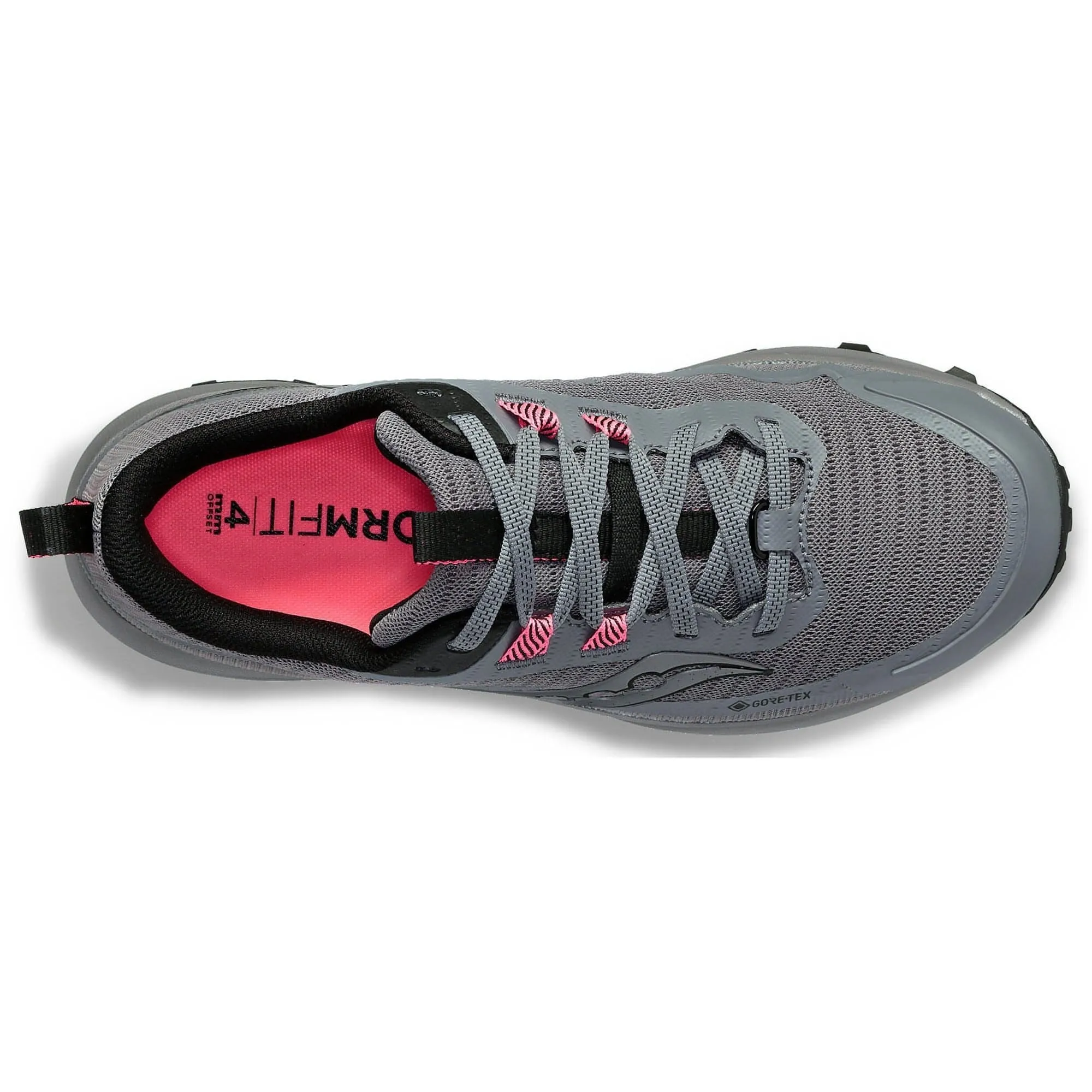 Toe Freedom Saucony Peregrine 13 GORE-TEX Womens Trail Running Shoes - Grey