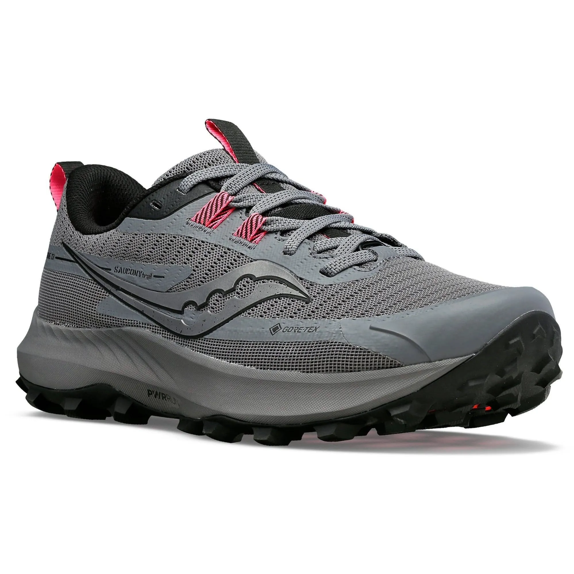 Saucony Peregrine 13 GORE-TEX Womens Trail Running Shoes - Grey Power Arch Compact Form